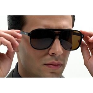 Aviator Sunglasses Brown Lens Black Frame Fashion Pilot Style Driving‎ UV400 Hot